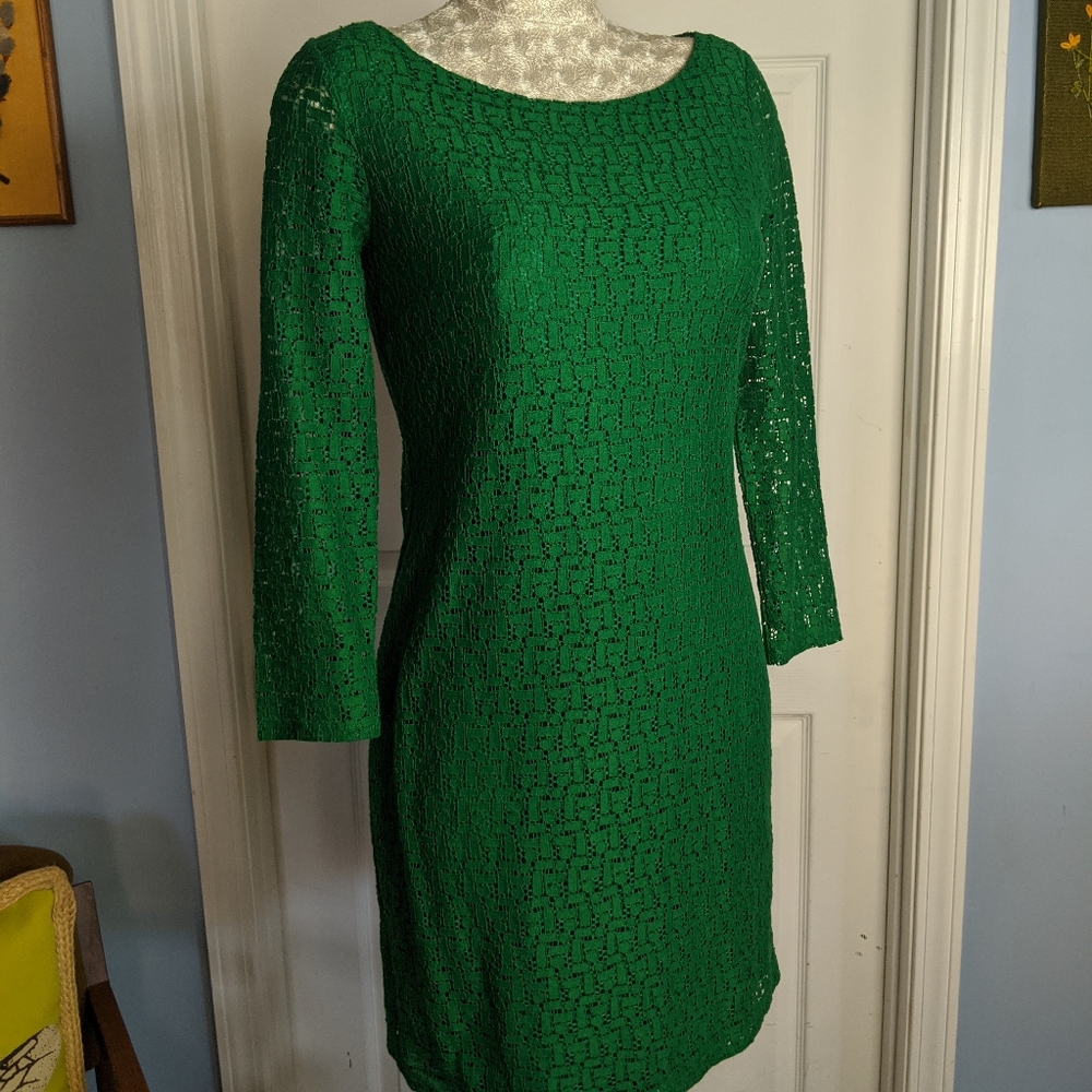 Banana Republic Retro Party dress Mod Eyelet